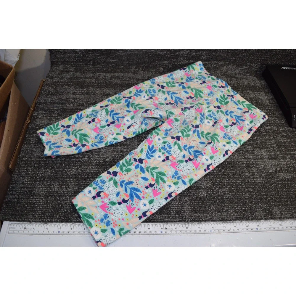 Boden Fun Bird Tropical Print Pull On Pants PJ Bottoms GIRLS 11 12